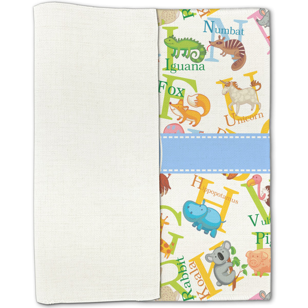 Animal Alphabet Linen Placemat - Folded Half