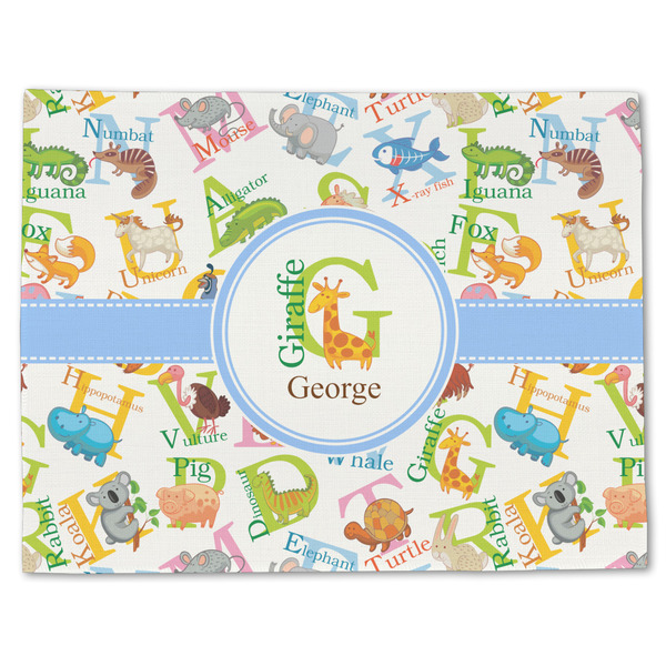Animal Alphabet Linen Placemat - Front