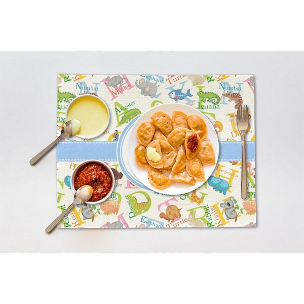Animal Alphabet Linen Placemat - Lifestyle (single)