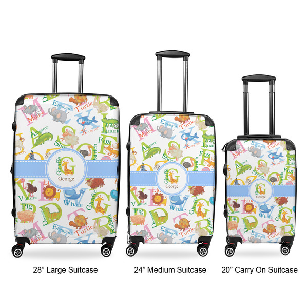 Animal Alphabet Luggage Bags all sizes - With Handle