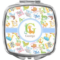 Animal Alphabet Compact Makeup Mirror (Personalized)