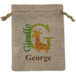 Animal Alphabet Burlap Gift Bag (Personalized)