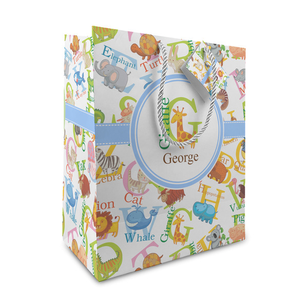 Custom Animal Alphabet Medium Gift Bag (Personalized)
