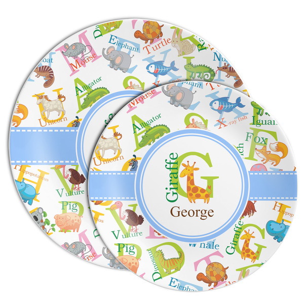 Animal Alphabet Melamine Plates - PARENT/MAIN