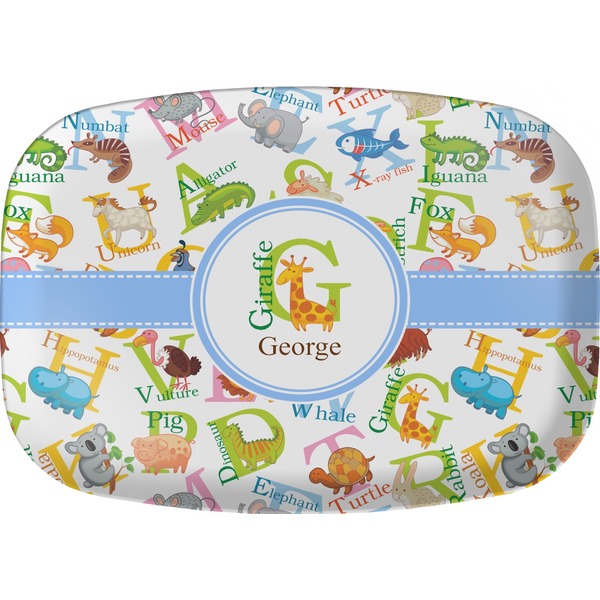 Custom Animal Alphabet Melamine Platter (Personalized)