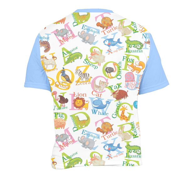 Animal Alphabet Men's Crew Neck T Shirt Medium - Back