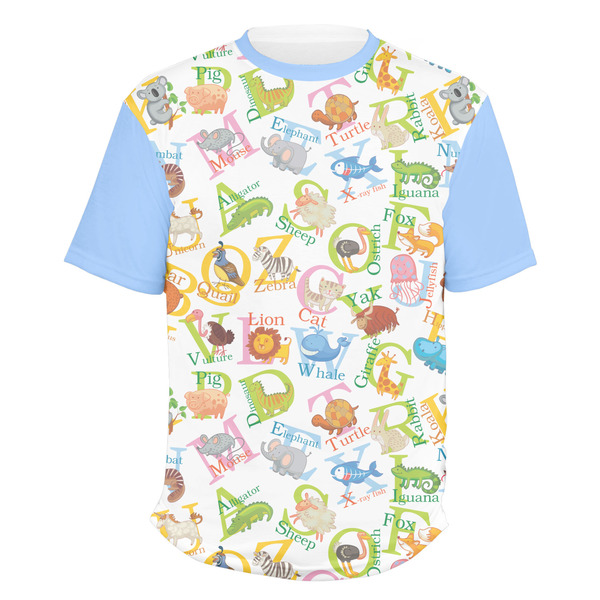 Custom Animal Alphabet Men's Crew T-Shirt - Small