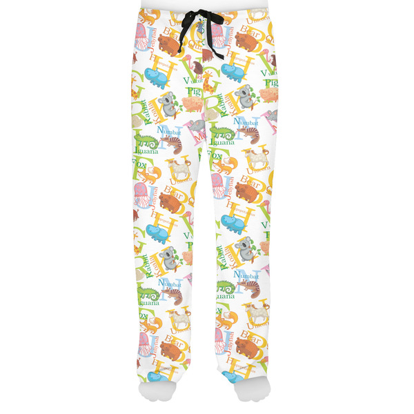 Animal Alphabet Men's Pjs Front - on model