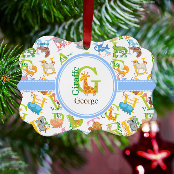 Animal Alphabet Metal Benilux Ornament - Lifestyle