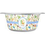 Animal Alphabet Stainless Steel Dog Bowl - Small (Personalized)