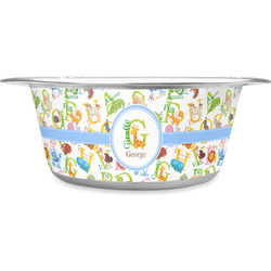 Animal Alphabet Stainless Steel Dog Bowl - Small (Personalized)