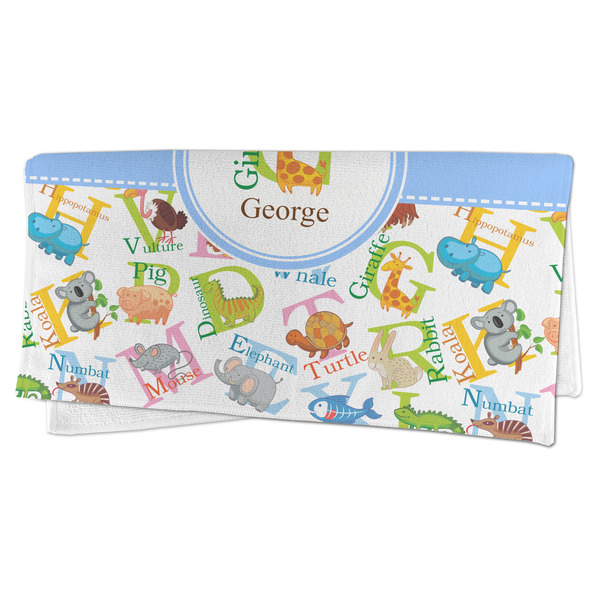 Animal Alphabet Microfiber Dish Rag - FOLDED (half)