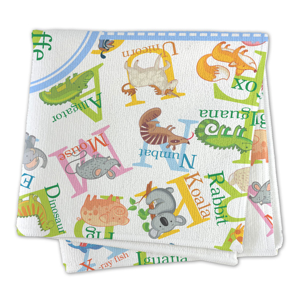 Animal Alphabet Microfiber Dish Rag - FOLDED (square)