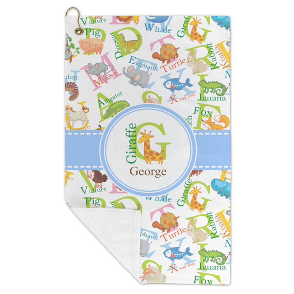 Animal Alphabet Microfiber Golf Towels - FOLD