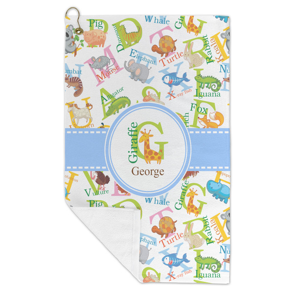 Animal Alphabet Microfiber Golf Towels - FOLD