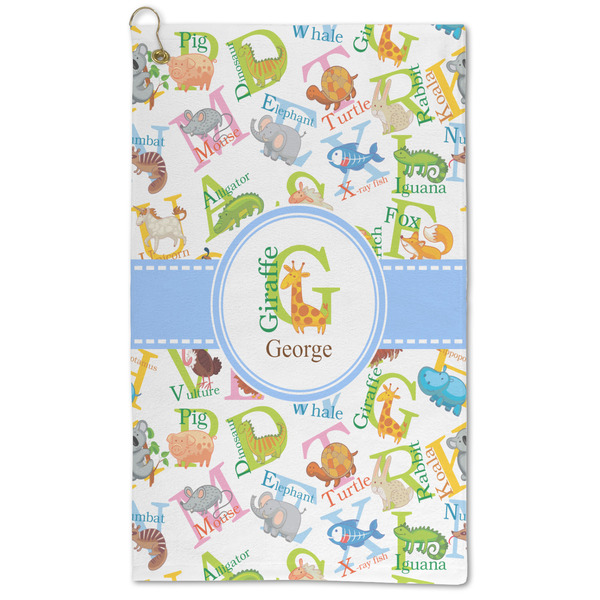 Custom Animal Alphabet Microfiber Golf Towel (Personalized)