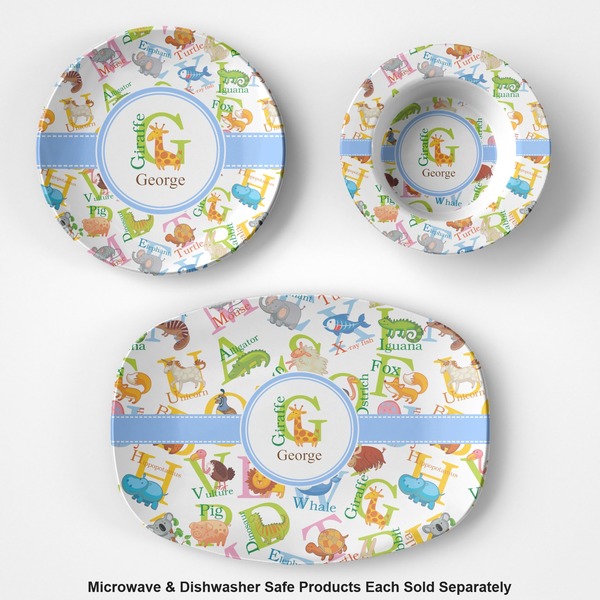 Animal Alphabet Microwave & Dishwasher Safe CP Plastic Dishware - Group