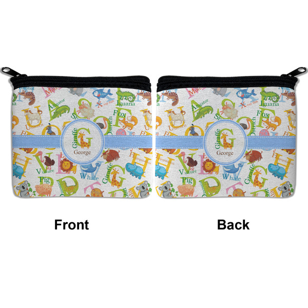 Animal Alphabet Neoprene Coin Purse - Front & Back (APPROVAL)