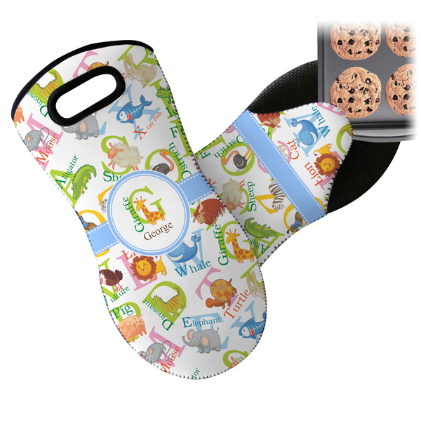 Animal Alphabet Neoprene Oven Mitt