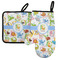 Animal Alphabet Left Oven Mitt & Pot Holder Set w/ Name or Text