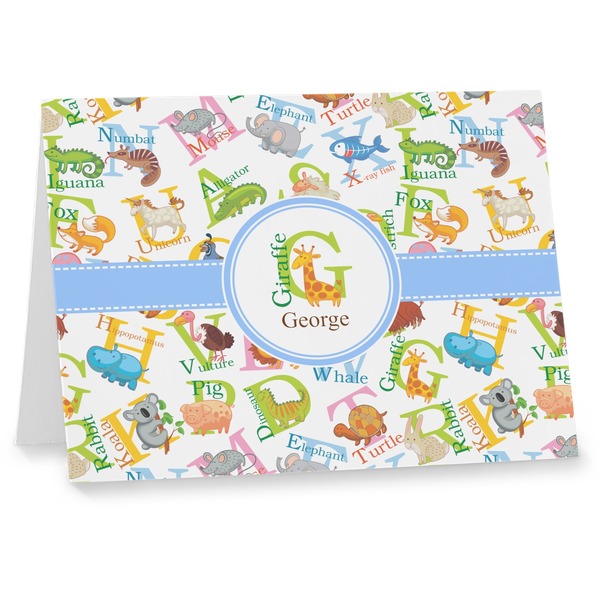 Custom Animal Alphabet Note cards (Personalized)