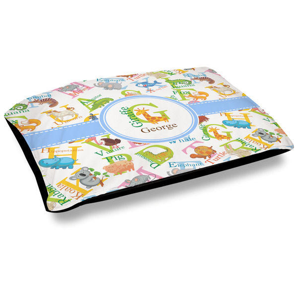 Custom Animal Alphabet Outdoor Dog Bed - Large (Personalized)