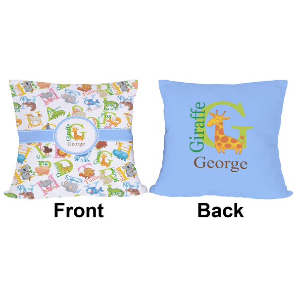 Animal Alphabet Outdoor Pillow - 16x16
