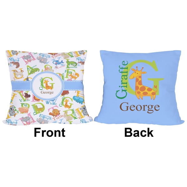 Animal Alphabet Outdoor Pillow - 20x20