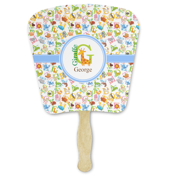 Custom Animal Alphabet Paper Fan (Personalized)