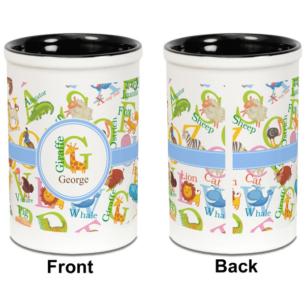 Animal Alphabet Pencil Holder - Black - approval