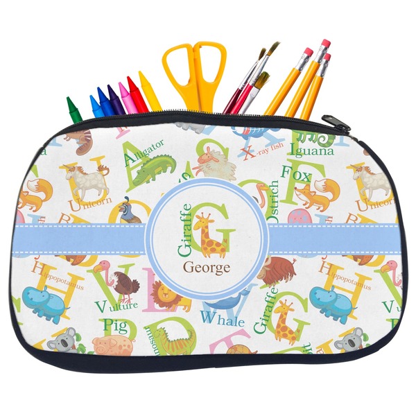 Animal Alphabet Pencil / School Supplies Bags - Medium