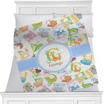 Animal Alphabet Minky Blanket - Twin / Full - 80"x60" - Double Sided (Personalized)