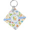 Animal Alphabet Diamond Plastic Keychain w/ Name or Text