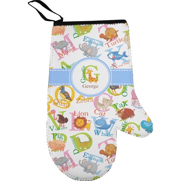 Animal Alphabet Personalized Oven Mitt