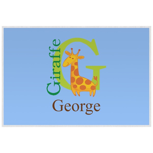 Animal Alphabet Personalized Placemat (Back)