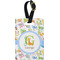 Animal Alphabet Plastic Luggage Tag - Rectangular w/ Name or Text