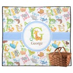 Animal Alphabet Outdoor Picnic Blanket (Personalized)