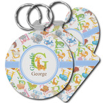Animal Alphabet Plastic Keychain (Personalized)