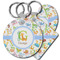 Animal Alphabet Plastic Keychain (Personalized)