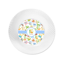 Animal Alphabet Plastic Party Appetizer & Dessert Plates - 6" (Personalized)