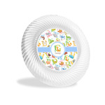 Animal Alphabet Plastic Party Appetizer & Dessert Plates - 6" (Personalized)