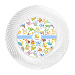 Animal Alphabet Plastic Party Dinner Plates - 10" (Personalized)