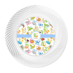 Animal Alphabet Plastic Party Dinner Plates - 10" (Personalized)