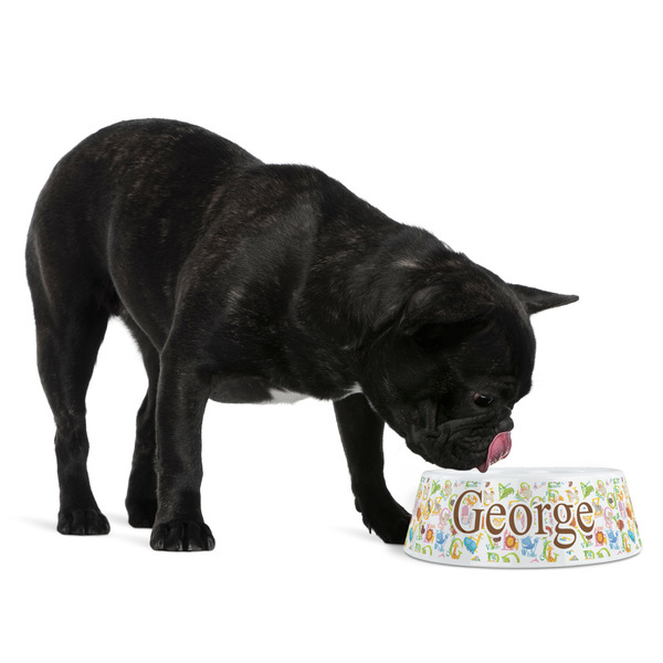 Animal Alphabet Plastic Pet Bowls - Medium - LIFESTYLE