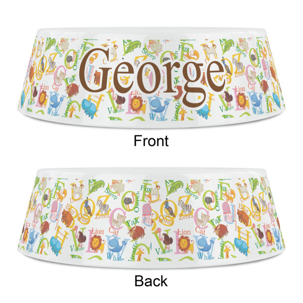 Animal Alphabet Plastic Pet Bowls - Small - APPROVAL