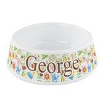 Animal Alphabet Plastic Dog Bowl - Small (Personalized)