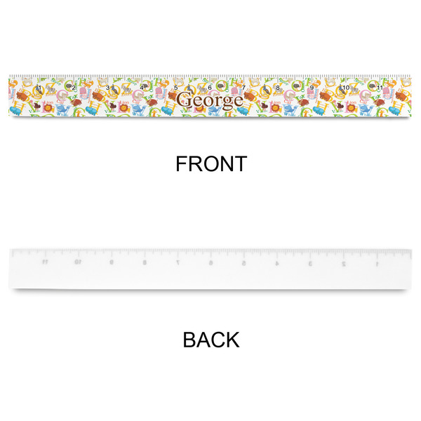 Animal Alphabet Plastic Ruler - 12" - APPROVAL