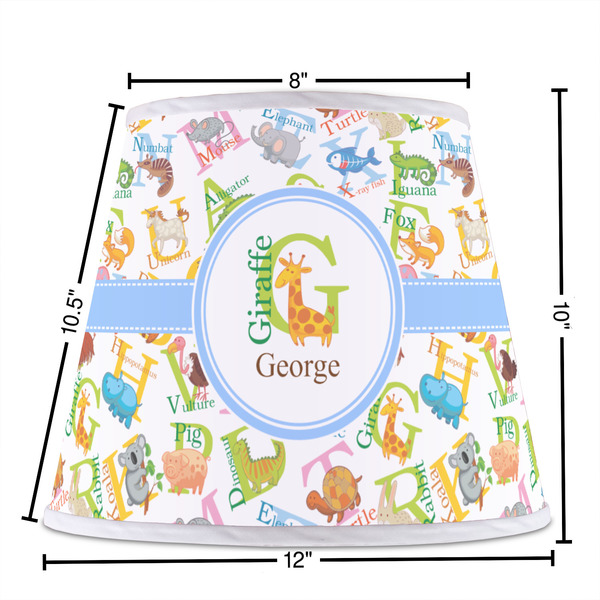 Animal Alphabet Poly Film Empire Lampshade - Dimensions