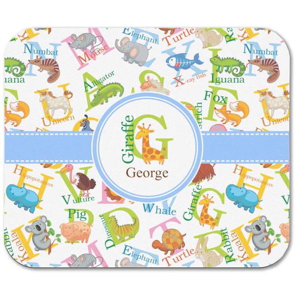 Animal Alphabet Rectangular Mouse Pad - APPROVAL