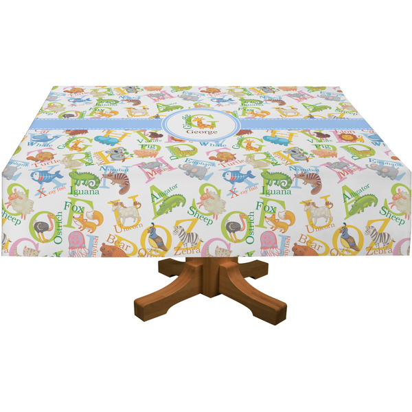 Animal Alphabet Rectangular Tablecloths (Personalized)